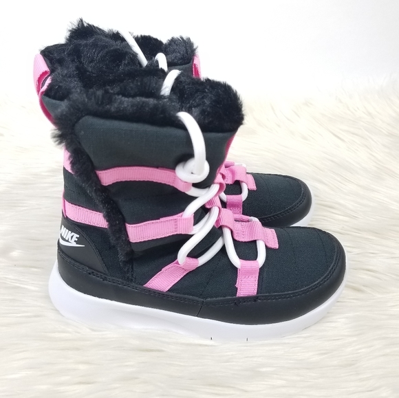 Nike Venture PS Pink Black Winter Boot - Picture 3 of 5